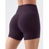 image:imageKSwiss Womens Biker Shorts  4 High Waisted No Front Seam Stretchy Soft Yoga Gym Workout ShortsPurple