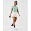 image:imageKSwiss Womens Crop Golf Shirt  Short Sleeve with Zip Up Quick Dry Stretch Tennis Collared Polo Shirts for Women TopsGreen