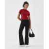 image:imageKSwiss Womens Crop Golf Shirt  Short Sleeve with Zip Up Quick Dry Stretch Tennis Collared Polo Shirts for Women TopsRed