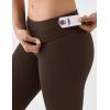 image:imageKSwiss Womens Leggings No Front Seam  Soft Stretchy High Waist Yoga Workout Pants Gym CasualBrown