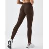image:imageKSwiss Womens Leggings No Front Seam  Soft Stretchy High Waist Yoga Workout Pants Gym CasualBrown