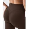 image:imageKSwiss Womens Leggings No Front Seam  Soft Stretchy High Waist Yoga Workout Pants Gym CasualBrown