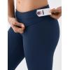 image:imageKSwiss Womens Leggings No Front Seam  Soft Stretchy High Waist Yoga Workout Pants Gym CasualDark Blue