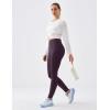 image:imageKSwiss Womens Leggings No Front Seam  Soft Stretchy High Waist Yoga Workout Pants Gym CasualPurple