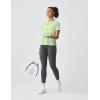 image:imageKSwiss Womens Open Back Workout Tops  Sheer Lightweight Yoga Athletic Gym Cover Up Loose Fit ShirtGreen