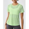 image:imageKSwiss Womens Open Back Workout Tops  Sheer Lightweight Yoga Athletic Gym Cover Up Loose Fit ShirtGreen