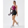 image:imageKSwiss Womens Racerback Crop Tank Top with Builtin Padding  Longline Sports Bra for Workout Yoga GymPink