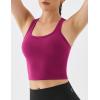 image:imageKSwiss Womens Racerback Crop Tank Top with Builtin Padding  Longline Sports Bra for Workout Yoga GymPink