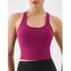image:imageKSwiss Womens Racerback Crop Tank Top with Builtin Padding  Longline Sports Bra for Workout Yoga GymPink