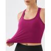 image:imageKSwiss Womens Racerback Crop Tank Top with Builtin Padding  Longline Sports Bra for Workout Yoga GymPink