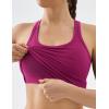 image:imageKSwiss Womens Racerback Crop Tank Top with Builtin Padding  Longline Sports Bra for Workout Yoga GymPink