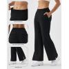 image:imageKSwiss Womens Sweatpants Wide Leg  High Waisted Pants with Pockets Modal Casual Lounge Travel Long PantsBlack