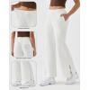 image:imageKSwiss Womens Sweatpants Wide Leg  High Waisted Pants with Pockets Modal Casual Lounge Travel Long PantsWhite