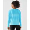 image:imageKSwiss Womens Wrap Tie Top  Long Sleeve Self Tie Tops  Relax Fit Crew Neck Workout Tops for Pilates Yoga GymBlue