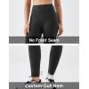 image:imageKSwiss Workout Leggings for Women  No Front Seam High Waist Stretchy Soft Yoga Pants Gym Casual01black