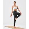 image:imageKSwiss Workout Leggings for Women  No Front Seam High Waist Stretchy Soft Yoga Pants Gym Casual01black