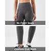 image:imageKSwiss Workout Leggings for Women  No Front Seam High Waist Stretchy Soft Yoga Pants Gym Casual01gray