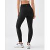 image:imageKSwiss Workout Leggings for Women  No Front Seam High Waist Stretchy Soft Yoga Pants Gym Casual02black