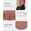 image:imageKSwiss Workout Tops for Women  Short Sleeve Loose Yoga TShirts Breathable Running Athletic Tee ShirtsBrown