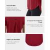 image:imageKSwiss Workout Tops for Women  Short Sleeve Loose Yoga TShirts Breathable Running Athletic Tee ShirtsRed