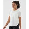 image:imageKSwiss Workout Tops for Women  Short Sleeve Loose Yoga TShirts Breathable Running Athletic Tee ShirtsWhite