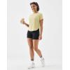 image:imageKSwiss Workout Tops for Women  Short Sleeve Loose Yoga TShirts Breathable Running Athletic Tee ShirtsYellow