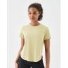 image:imageKSwiss Workout Tops for Women  Short Sleeve Loose Yoga TShirts Breathable Running Athletic Tee ShirtsYellow