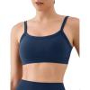 image:imageKSwiss Sports Bras for Women Adjustable  Thin Straps Light Impact Strappy Wireless Padded Yoga Workout Gym TopsBlue
