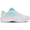 image:imageKSwiss Womens Express Light 3 Padel ShoeWhiteSoft Neon BlueNeon Bubble Gum