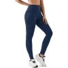 image:imageKSwiss Womens Leggings No Front Seam  Soft Stretchy High Waist Yoga Workout Pants Gym CasualDark Blue