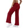 image:imageKSwiss Womens Sweatpants Wide Leg  High Waisted Pants with Pockets Modal Casual Lounge Travel Long PantsRed