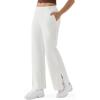 image:imageKSwiss Womens Sweatpants Wide Leg  High Waisted Pants with Pockets Modal Casual Lounge Travel Long PantsWhite