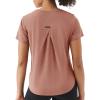 image:imageKSwiss Workout Tops for Women  Short Sleeve Loose Yoga TShirts Breathable Running Athletic Tee ShirtsBrown