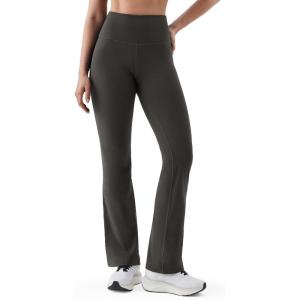 image:imageKSwiss Flare Leggings for Women  Soft Stretchy High Waist Yoga Pants Workout Gym CasualGrey