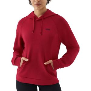 image:imageKSwiss Hoodies for Women  Long Sleeve Pullover Hooded Sweatshirt with Pocket Casual Athletic Workout TopRedBlack