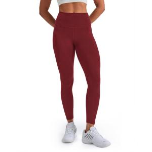 image:imageKSwiss Leggings for Women  Soft Stretchy High Waist 25 with Pockets Lounge Yoga Pants Workout Athletic Casual01mini Pocketred Brown