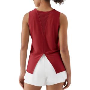 image:imageKSwiss Sleeveless Workout Tops for Women  Breathable Lightweight Athletic Running Tank Tops Active Tennis Yoga ShirtsRed