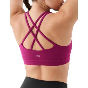 image:imageKSwiss Sports Bras for Women  Light Impact CrossBack Thin Straps Yoga Athletic TopsPink