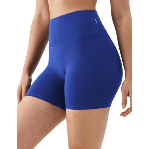 image:imageKSwiss Womens Biker Shorts  4 High Waisted No Front Seam Stretchy Soft Yoga Gym Workout ShortsBlue