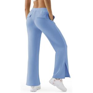 image:imageKSwiss Womens Sweatpants Wide Leg  High Waisted Pants with Pockets Modal Casual Lounge Travel Long PantsBlue
