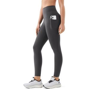 image:imageKSwiss Workout Leggings for Women  No Front Seam High Waist Stretchy Soft Yoga Pants Gym Casual02gray
