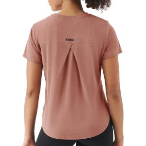 image:imageKSwiss Workout Tops for Women  Short Sleeve Loose Yoga TShirts Breathable Running Athletic Tee ShirtsBrown
