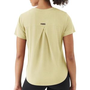 image:imageKSwiss Workout Tops for Women  Short Sleeve Loose Yoga TShirts Breathable Running Athletic Tee ShirtsYellow