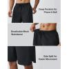 image:imageKSwiss Mens Athletic Workout Shorts with Pockets  Lightweight Breathable Tennis Running Gym Training ShortsBlack