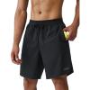 image:imageKSwiss Mens Athletic Workout Shorts with Pockets  Lightweight Breathable Tennis Running Gym Training ShortsBlack