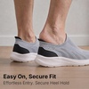 image:imageKSwiss Mens Slip Step EasyOn Cushioned Walking ShoesGrayWhite