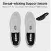 image:imageKSwiss Mens Slip Step EasyOn Cushioned Walking ShoesGrayWhite