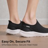 image:imageKSwiss Womens Slip Step EasyOn Cushioned Walking ShoesBlackWhite