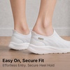 image:imageKSwiss Womens Slip Step EasyOn Cushioned Walking ShoesGrayWhite
