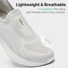 image:imageKSwiss Womens Slip Step EasyOn Cushioned Walking ShoesGrayWhite